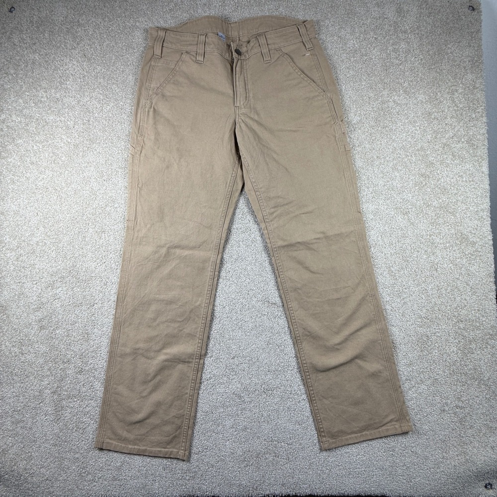 Carhartt Womens Crawford Work Pants 102080 Dark Khaki Utility Trousers 10R